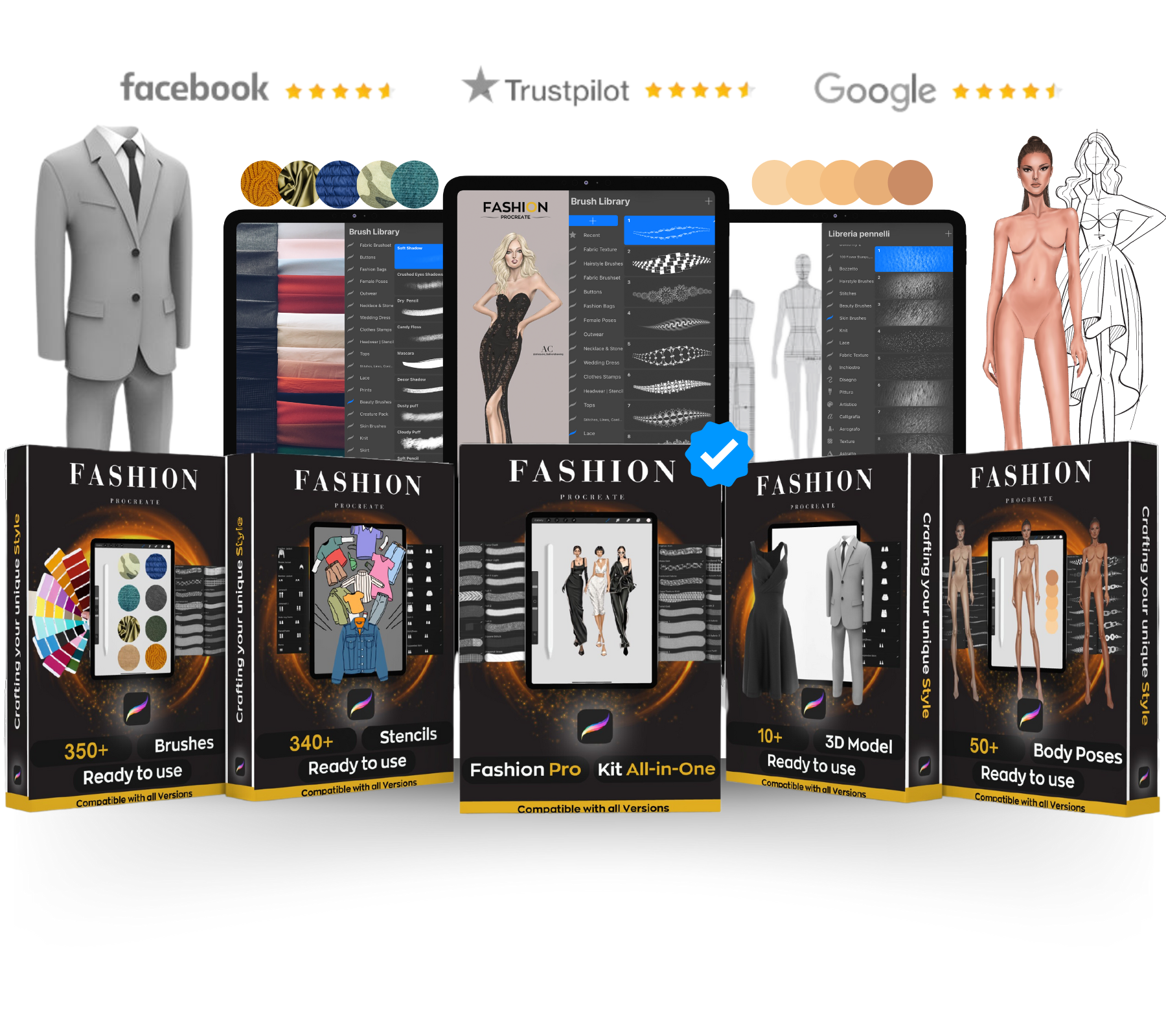 3_Different_colored_skin_tones_1800_x_1600_px_1 - Fashion Procreate