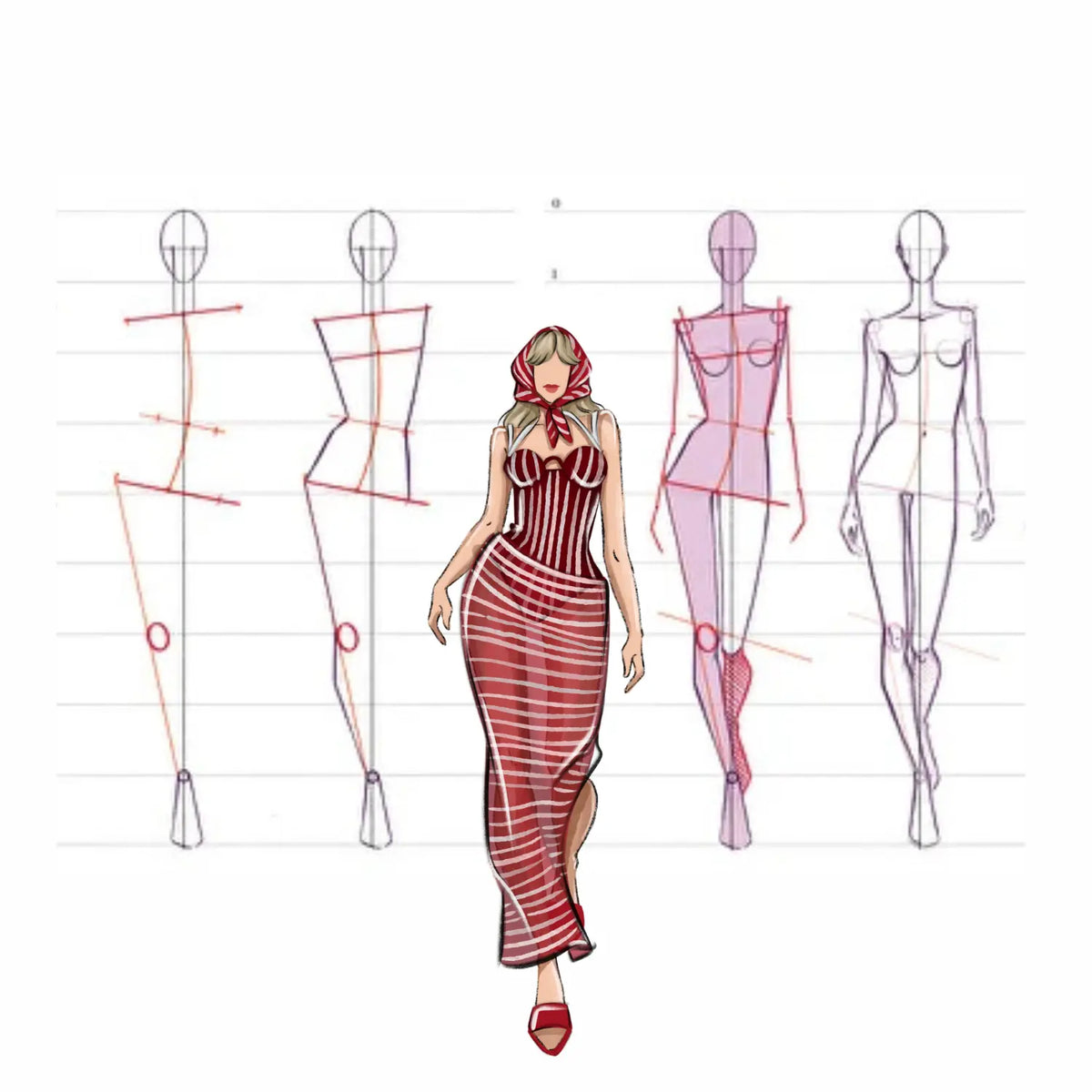 Procreate fashion illustration module