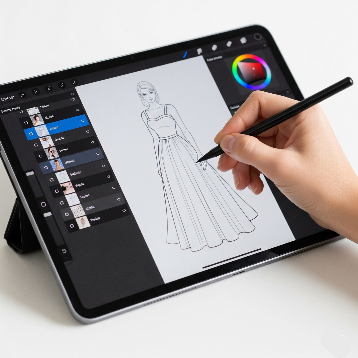 Procreate fashion illustration module