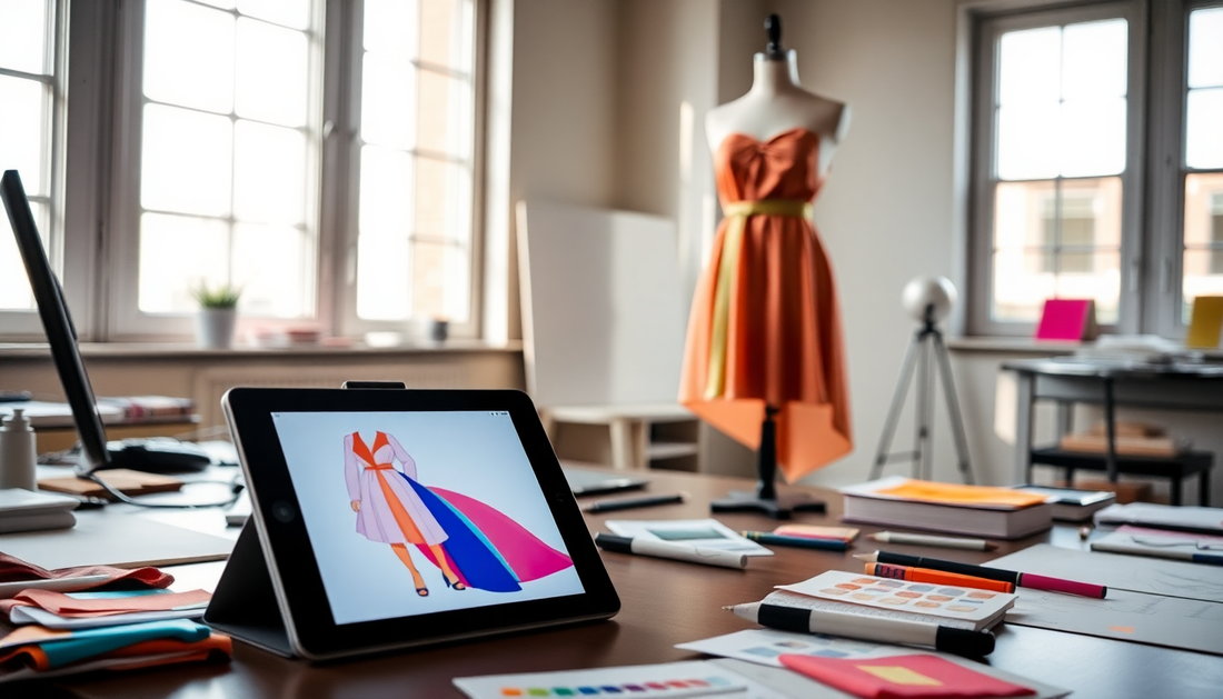 Procreate para designers de moda: Do desenho para o design de fertigens