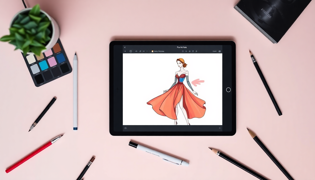 Herramientas esenciales en Procreate para ilustraciones de moda | Fashion Procreate