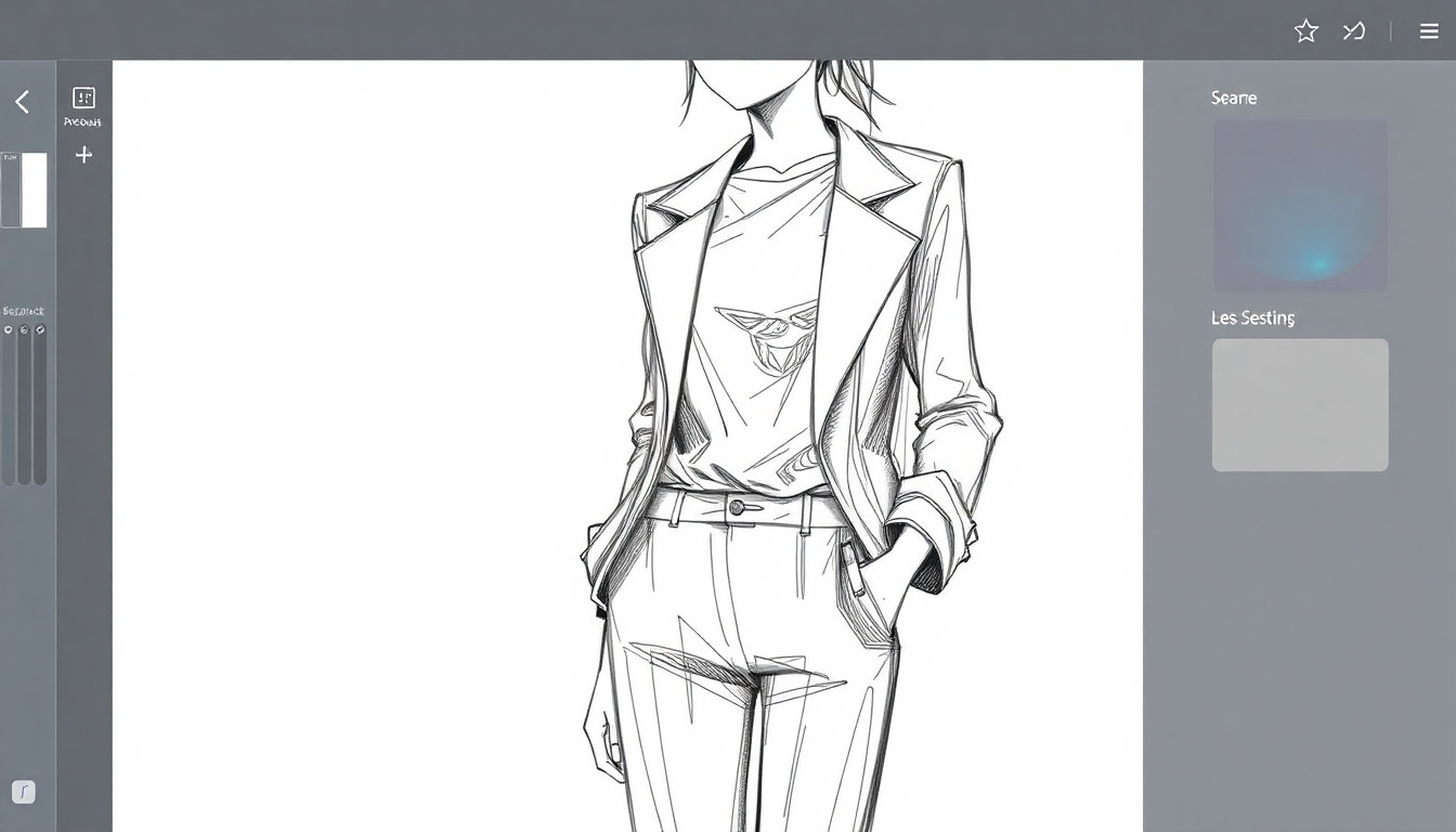 Criando Croquis de Moda com Detalhes Realistas no Procreate | Fashion Procreate - Fashion Procreate