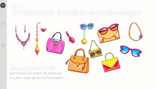 Conseils pour créer des accessoires de mode avec Procreate | Fashion Procreate