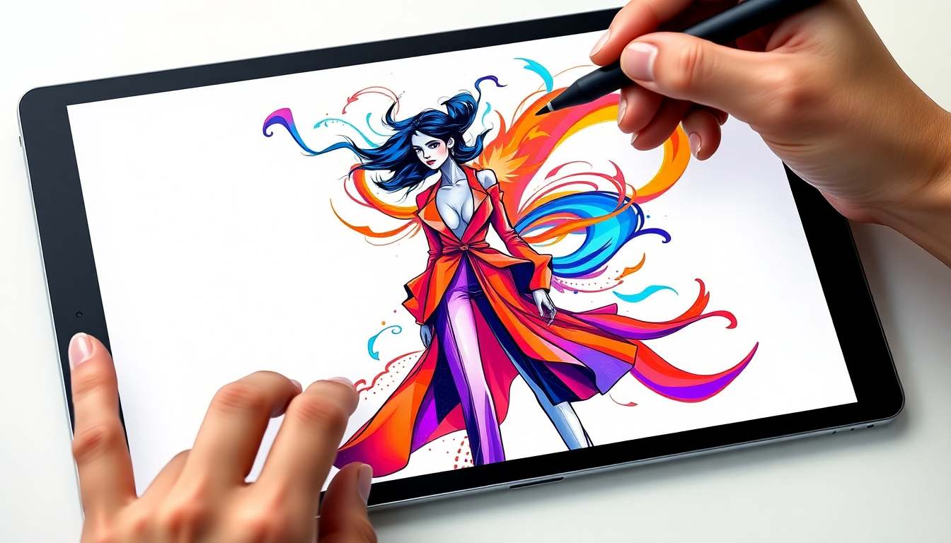 Die Macht der Farbe: Wie digitale Modeillustrationen zum Leben erweckt werden - Fashion Procreate