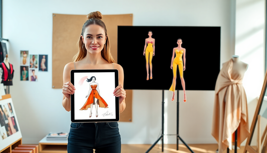 Transforme seus esboços de moda em obras-primas digitais com o Procreate | Fashion Procreate