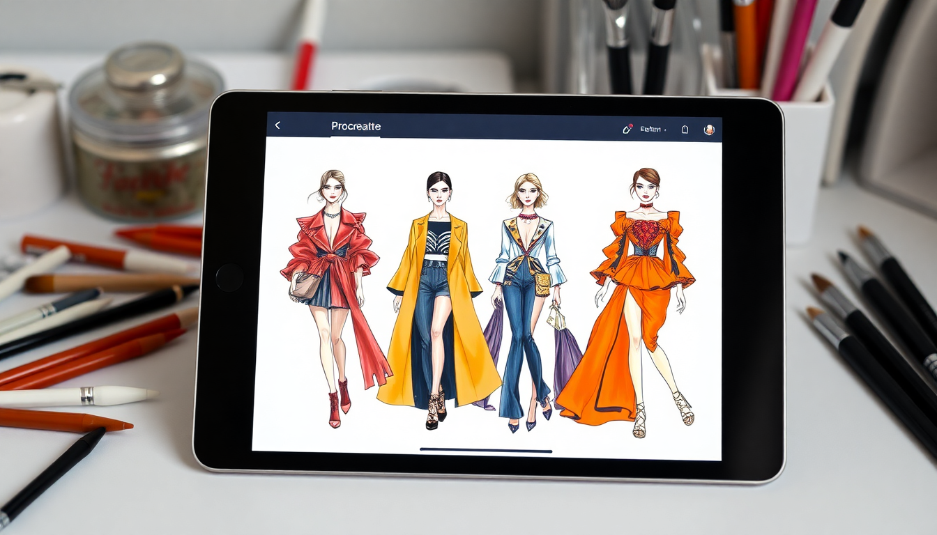 Como Criar um Portfólio de Moda Digital com Procreate | Fashion Procreate - Fashion Procreate