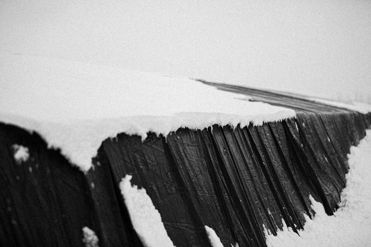 snow covered field during daytime