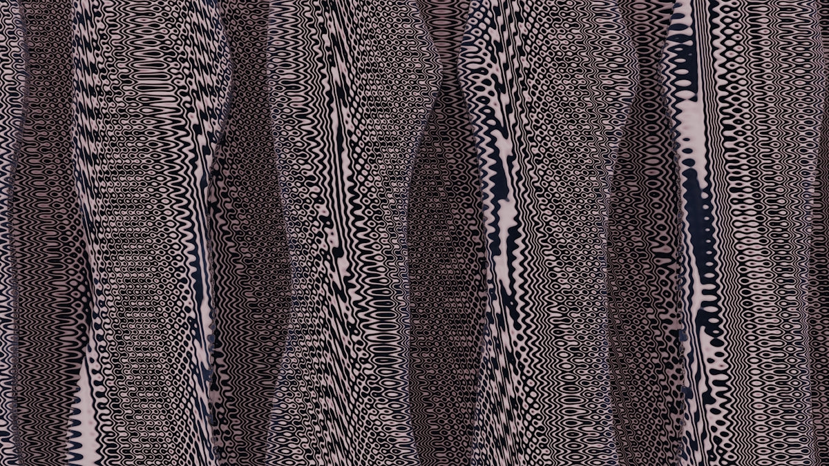 A close up of a curtain with a pattern on it