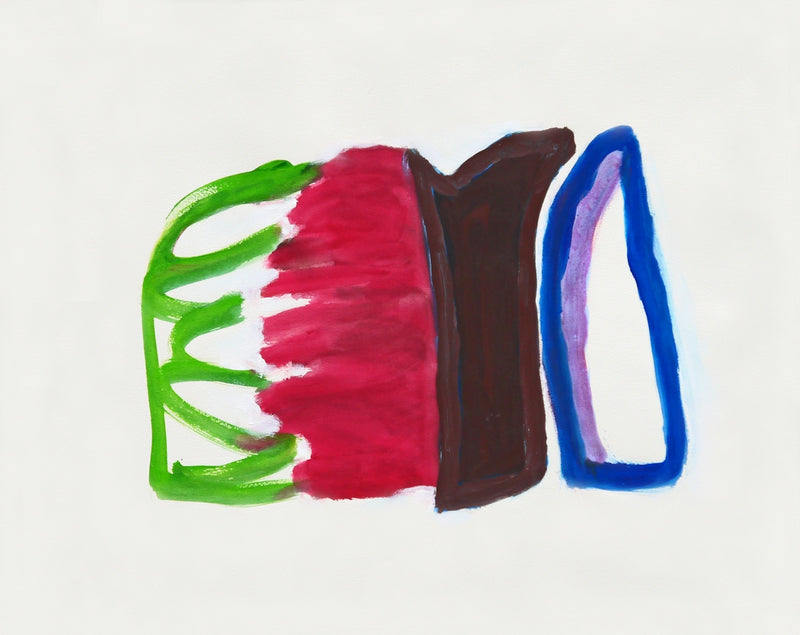Abstract colorful shapes on a white background
