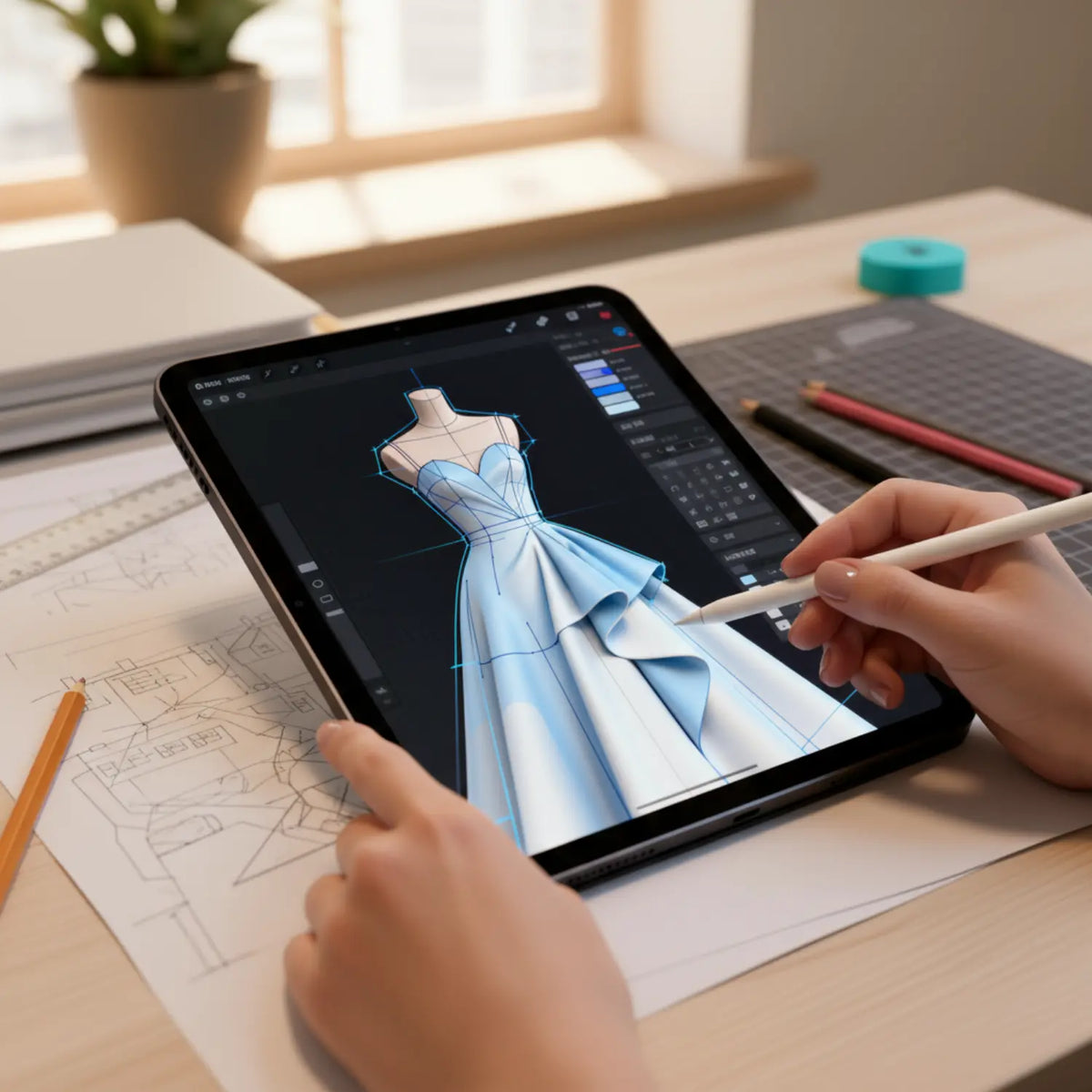 Procreate fashion illustration module