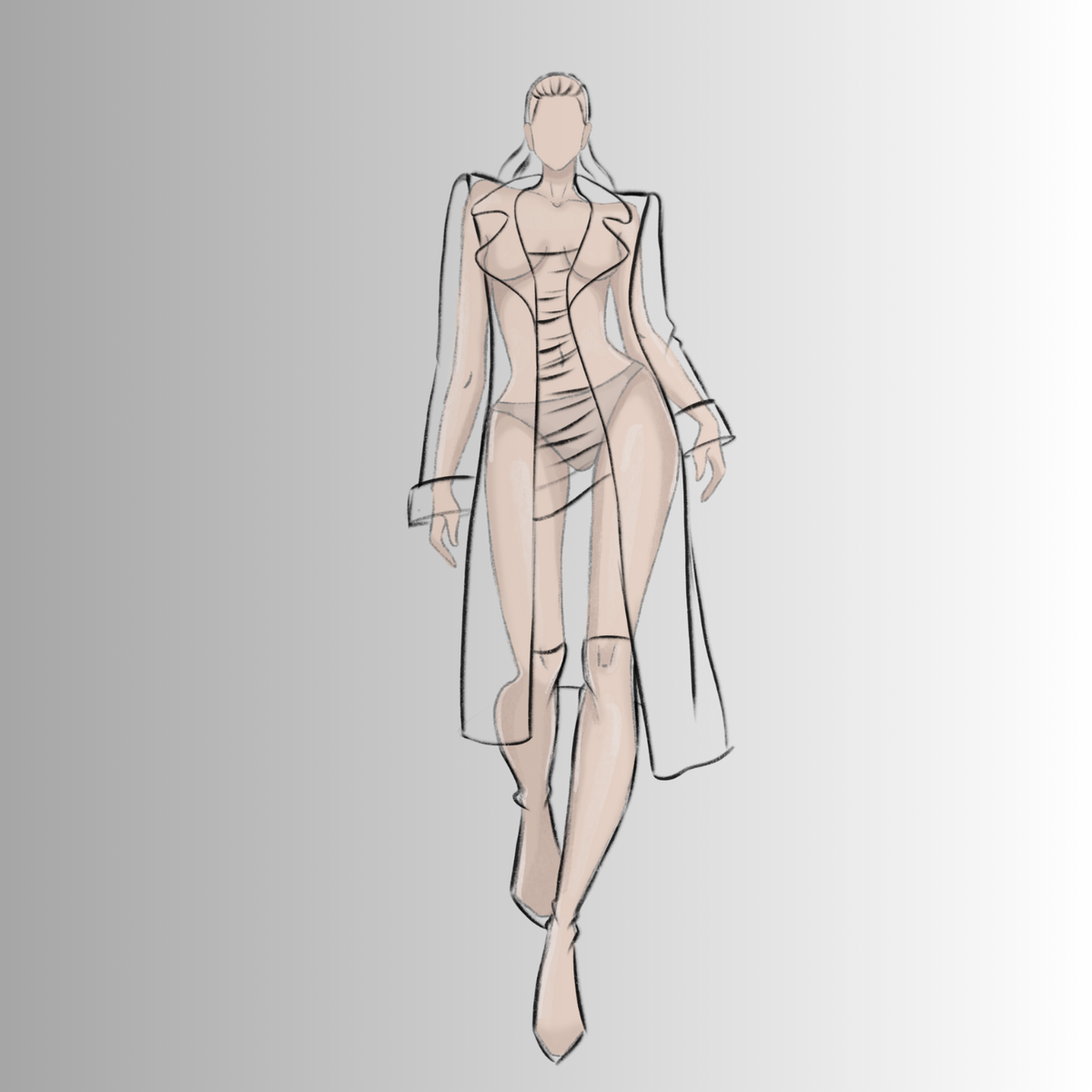 Before transformation - basic sketch